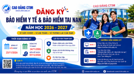 [THÔNG BÁO]  Về thu phí Bảo hiểm y tế sinh viên, Bảo hiểm tai nạn năm học 2026-2027 - Đợt 1